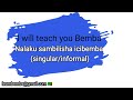 To Teach in Bemba #bemba #bembalesson #icibemba