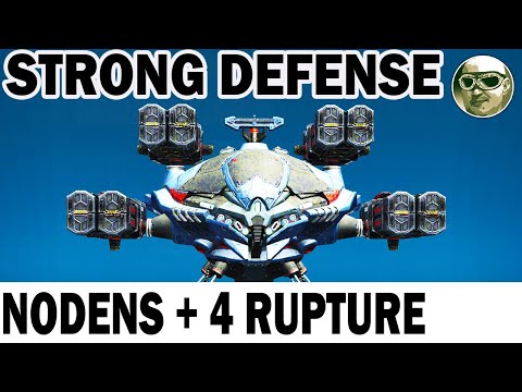 STRONG DEFENSE! NODENS 4 RUPTURE 25 LVL WAR ROBOTS REMASTERED