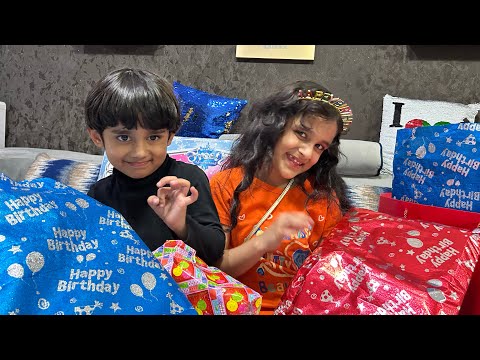 Unboxing Birthday Gifts with Marwah & Abdul Rahman @AbdulRahmankAdventures