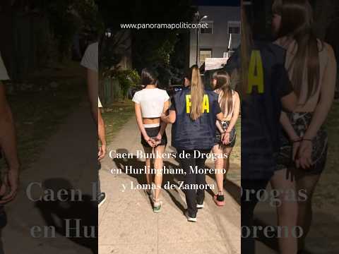 Caen Bunkers de Drogas en Moreno, Hurlingham y Lomas de Zamora. #policiafederal #noticias #milei