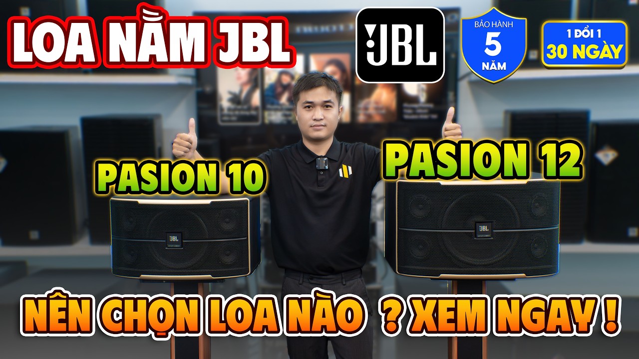 Video sản phẩm Loa JBL Pasion 10 (bass 25cm, 5 loa 3 đường)