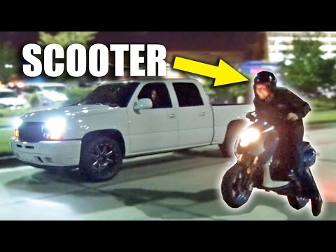 SLEEPER Scooter Goes Street Racing Video