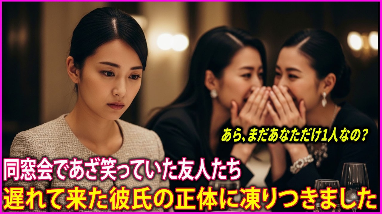 同窓会で1人だからと私を見下していた友人たち、彼氏の正体に凍りついた理由 | スカッとする | 心温まる物語 | ロマンチックな物語 | 名作小説|実話風