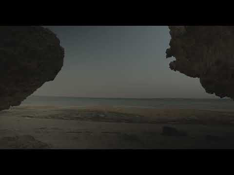 Coral rock on an empty beach, Red Sea, Farasan, Saudi Arabia