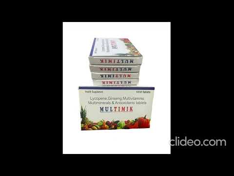 Multivitamin multimineral lycopene antioxidant tablets, 1 x ...