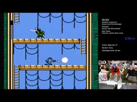 Mega Man 3 (Any%) by Frezy_Man in 39:51 - ESA 2012