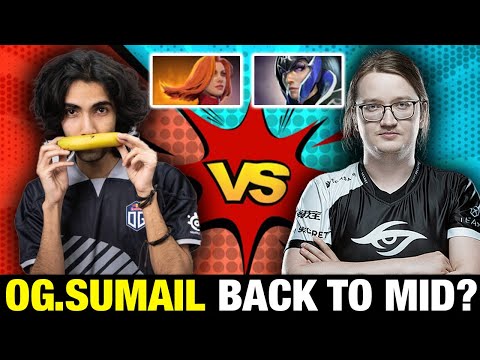 OG.Sumail vs Secret.Matumbaman - Back to play Mid for team OG?