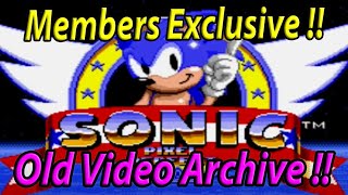 Exclusive Members - Wicked Plays Sonic Pixel -  Old Video Archive Collection