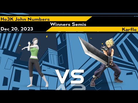 Xeno323 Winners Semis - John Numbers (Wii Fit) vs Karflo (Cloud) - Smash Ultimate SSBU Tournament