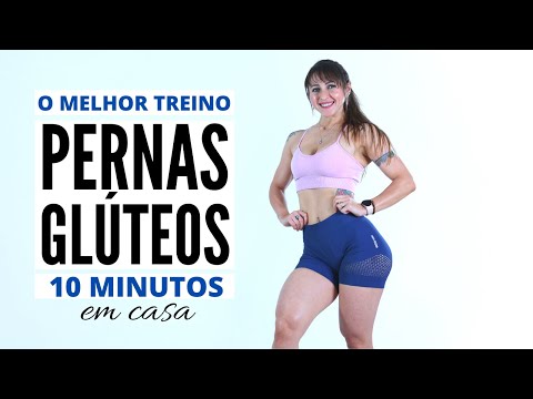 Melhor Treino de Pernas e Glúteos em Casa em 10 min.