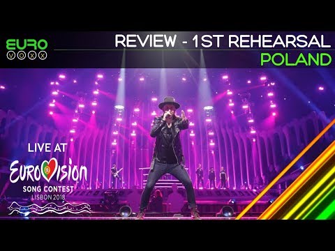 GROMEE ft. Lukas Meijer - Light Me Up - 1st Rehearsal (Review) | Poland Eurovision 2018 | Eurovoxx