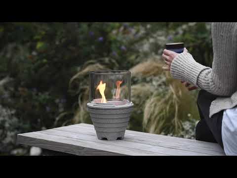 Denk Schmelzfeuer Granicium mit Lichtglas