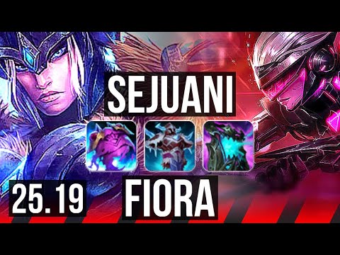 SEJUANI vs FIORA (TOP) | 71% winrate, 5/2/10 | EUW Master | 25.19