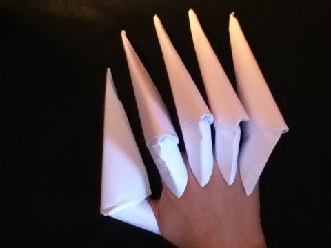 COMMENT FAIRE DES GRIFFES EN PAPIER FACILE (Tuto Débutant)