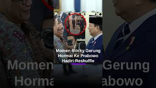 Download lagu Momen Rocky Gerung Hormat ke Prabowo hingga Tertawa Lebar di Istana mp3