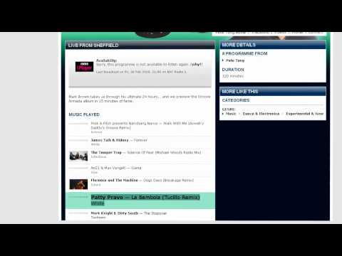 Tuccillo, Patty Pravo - La Bambola - Pete Tong Radio 1  March