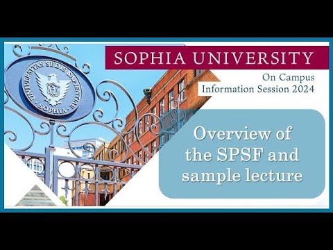 On Campus Information Session 2024 - SPSF Sample Lecture
