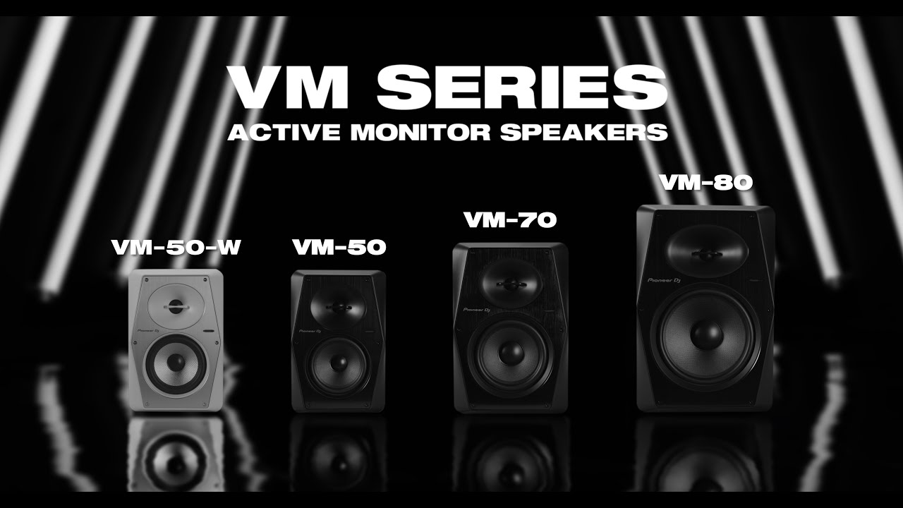 Pioneer DJ Official Introduction: new VM series active monitor speakers - YouTube