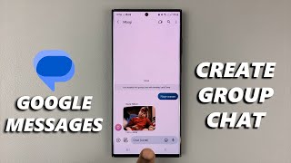 How To Create Group Chat In Google Messages