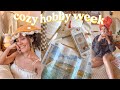 cozy hobby week🎨📚 - gem painting, building sets & reading