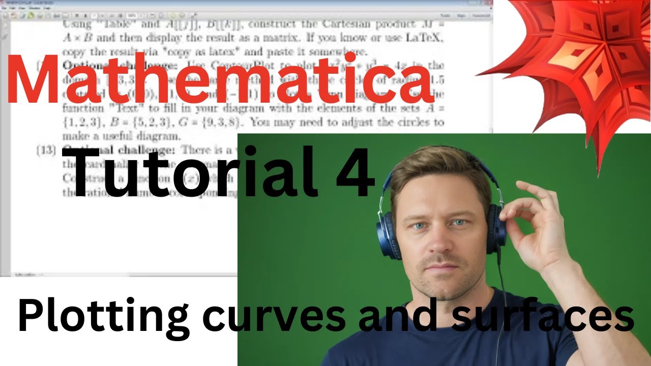 Mathematica Tutorial 4 - Plotting curves and surfaces