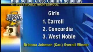 preview picture of video 'Carroll boys and girls sweep regional cross country'