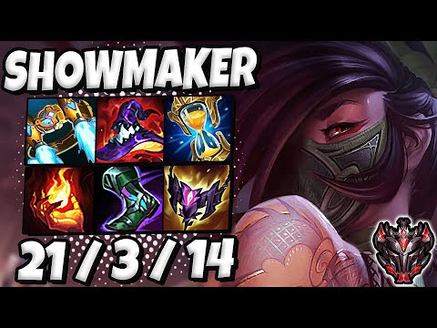 Akali vs Ryze MID [ DK ShowMaker ] Patch 12.3 Ranked Grandmaster Korea ✅