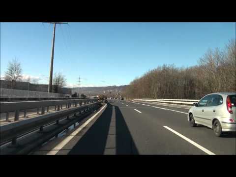From Lausanne to Geneva  /Autobahn  A1 / Switzerland / 12.2010 / 1080p HD