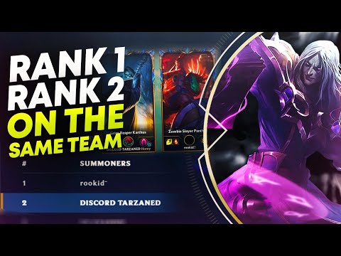 RANK 1 AND 2 ON THE SAME TEAM?! | League of Legends