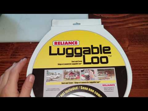 unboxing:Reliance Luggable Loo   snap-on Toilet Seat with Lid for 5-gallon Bucket