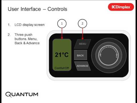 Dimplex Quantum Heater - "Power Up" Instructions