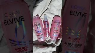 L’Oreal Elvive Glycolic Gloss shampoo &amp; conditioner is 10/10 ✨#lorealparis  #GiftedByLOrealParis