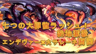 【パズドラ】【202008 七つの大罪龍ラッシュ！　絶地獄級  エンデヴァーx火サレーネ周回】（マルチ）