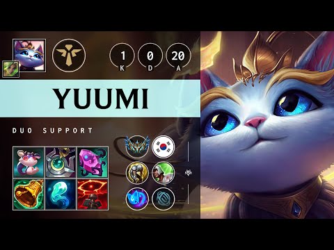 Yuumi Support vs Neeko: Perfect KDA - KR Challenger Patch 14.18