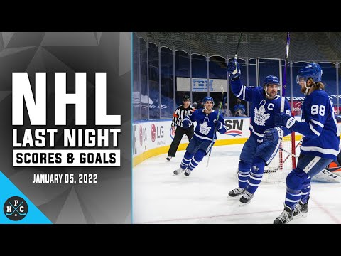 NHL Last Night: All 14 Goals and Scores on January 5, 2021