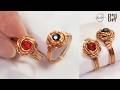 Jewelry Making For Beginners Rose Ring With Beads Easy DIY Jewelry With Wire 1064