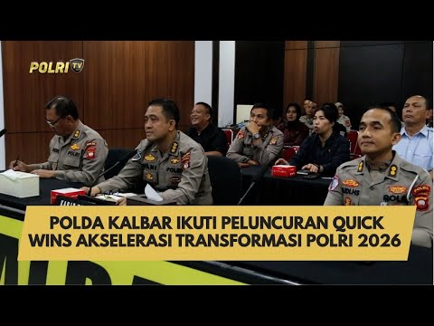 POLDA KALBAR IKUTI PELUNCURAN QUICK WINS AKSELERASI TRANSFORMASI POLRI 2026