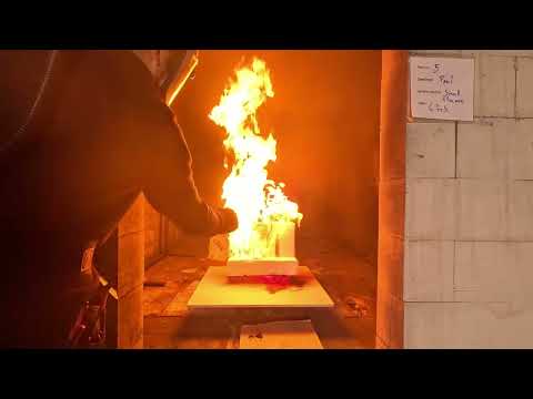 Brandforsk Study, Fire Retarded Polyester Experiment 5