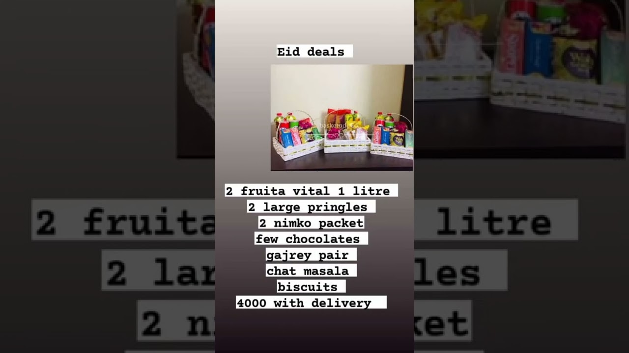 eid deals💐eid basket idea🎉 order now 🎁 delivery only in multan and karachi 🚛#eiduladhamubarak