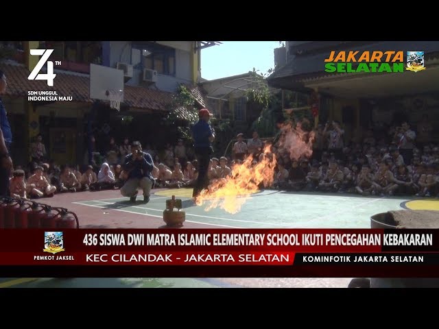 436 Siswa Dwi Matra Islamic Elementary School Ikuti Pencegahan Kebakaran