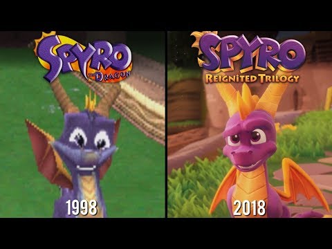 Spyro Reignited Trilogy vs Spyro the Dragon | Direct Comparison