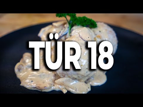 Oma's Semmelknödel mit Pilzrahmsoße | #24xmas Adventskalender Tür 18