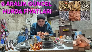 6 ARALIK GÜNCEL HURDA PİYASASI! DEMİR – BAKIR – ALÜMİNYUM NE KADAR? #h