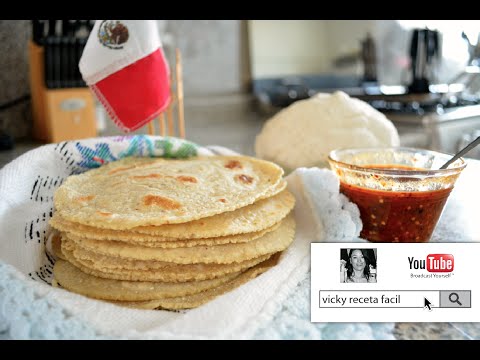 TORTILLAS DE MAIZ | #VickyRecetaFacil Video