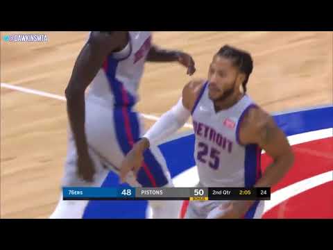 Derrick Rose Full Highlights 2019 10 26 Pistons vs 76ers   31 Pts, 15 22 FGM!   FreeDawkins