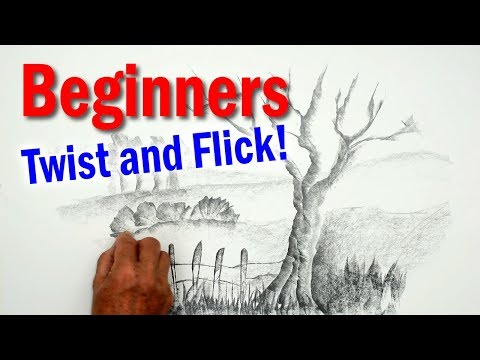 How to Draw with Graphite Beginners Learn the Twist and Flick Drawing Technique