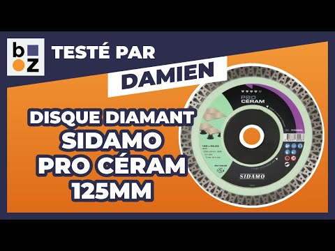 Disque diamant - jante continue - 125 mm - Pro Céram SIDAMO