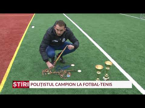 Poliţist în România, campion mondial la fotbal-tenis