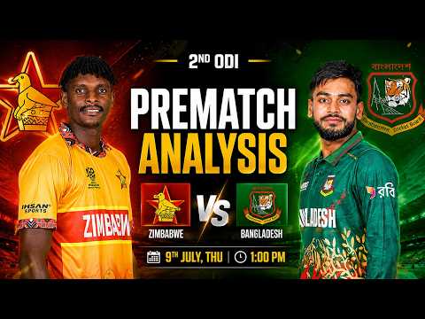 ZIM vs BAN 2nd ODI Prediction, Bangladesh Do or Die! 🔥| Playing XI & Pitch Report