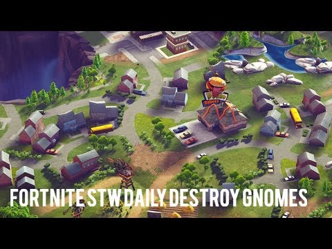 fortnite stw daily destroy gnomes - fortnite save the world park seesaws
